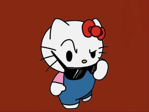 Hello kitty Pfp Gangsta, Hello Kitty Wallpaper Black, Gangsta Hello Kitty, Gangsta Style, Kitty Wallpaper, Hello Kitty Wallpaper, Christmas Cats, Hello Kitty, Kitty