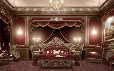 Italian Classic Furniture, Luxury Bed Design, Romantic Bedroom Design, European Bedroom, White Bedrooms, Royal Bedroom, Luxury Bedding Master, Italian Bedroom, Glamourous Bedroom