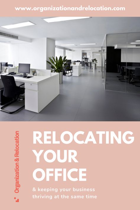 Keep your business thriving during an office relocation! At Organization & Relocation, we’ve coordinated large commercial moves where there was, literally, no downtime. Business doesn’t stop because you are relocating! We even attend construction meetings when an office is being built and act as liaison to keep business interruption at a minimum. #Relocation #RelocationSpecialists #Moving #MovingTips Office Relocation, Business Office, Moving Tips, Relocation, Building, Home Decor