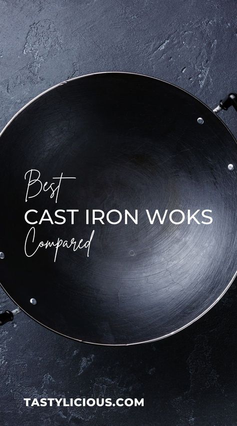 Best Cast Iron Wok Reviews | Best Cast Iron Wok | Best And Most Durable Woks You Can Buy | are cast iron woks better| Best Woks for Your Kitchen Best Wok, Wok Recipes, Carbon Steel Wok, Cast Iron Wok, Wok Cooking, Lodge Cast Iron, Cast Iron Handles, Cooking For Beginners, Iron Cookware