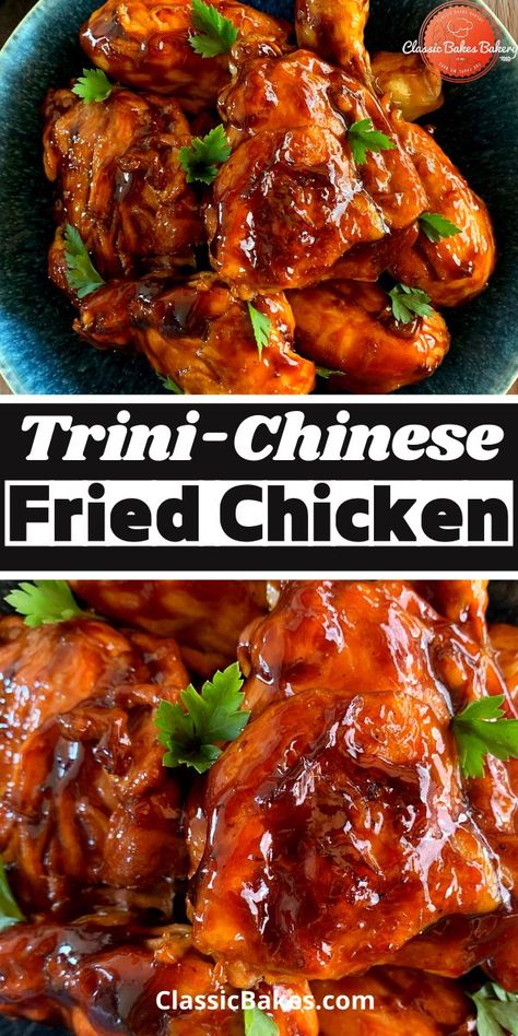 Chinese Sides, Chinese Fried Chicken, Chinese Side Dishes, Frying Recipes, Trinidadian Recipes, Trinidad Recipes, Chinese Spices, Carribean Food, Trini Food