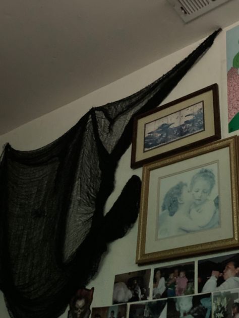 trad goth room aesthetic Trad Goth Room Decor, Trad Goth Room, Goth Room Aesthetic, Goth Room, Goth Room Decor, Goth Horror, Trad Goth, Room Aesthetic, Gallery Wall