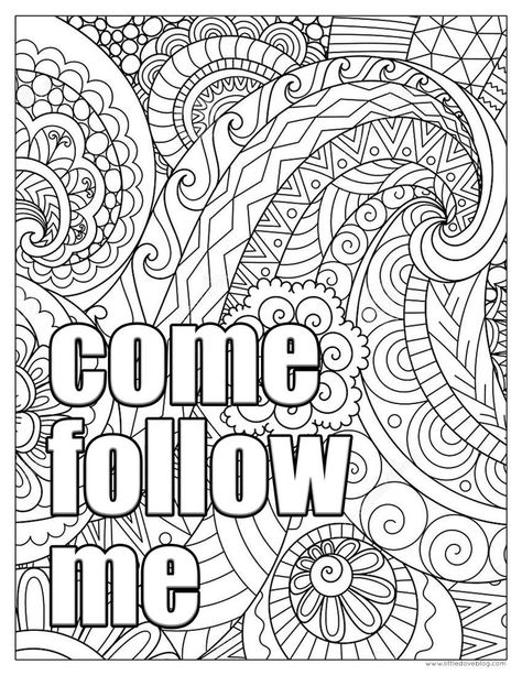 Free printables for home church or Come Follow Me studies. Adult coloring pages. #lds #coloringpages Lds Quote Coloring Pages, General Conference Coloring Pages, Conference Coloring Pages, Conference Activities, Lds Coloring Pages, Coloring Stuff, Lds Conference, Family Coloring Pages, Bible Verse Coloring