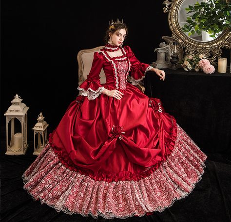 Victorian Dress Costume, Masquerade Party Dresses, Era Victoria, Victorian Era Dresses, Gaun Abad Pertengahan, Baroque Dress, Period Dress, 파티 드레스, Victorian Costume