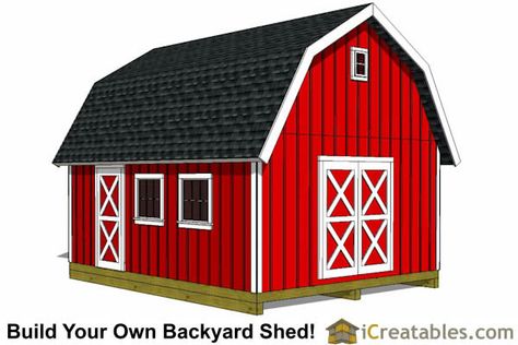 Small Barn Plans, Gambrel Shed, 10x10 Shed Plans, Barn Style Shed, Shed Blueprints, Shed Plans 12x16, Wood Shed Plans, Shed Building, Free Shed Plans