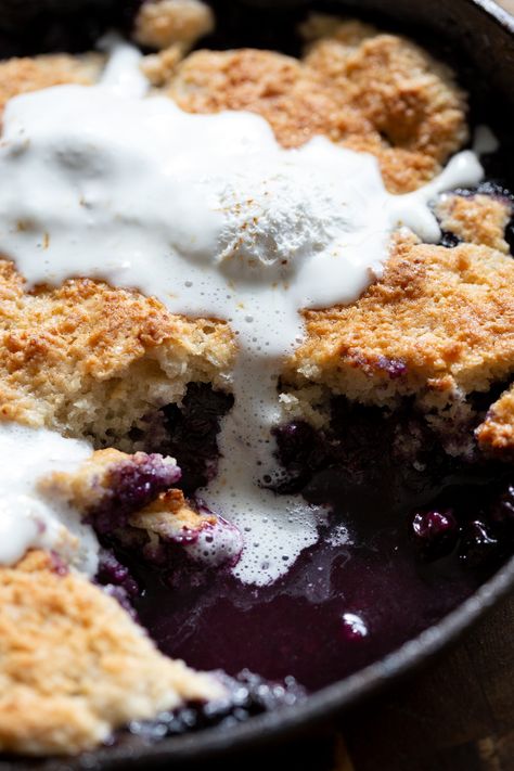 Vegan Blueberry Cobbler, Blueberry Topping, Vegan Richa, Berry Cobbler, Blueberry Cobbler, Vegan Blueberry, Vegan Ice Cream, Summer Dessert, Vegan Dessert Recipes