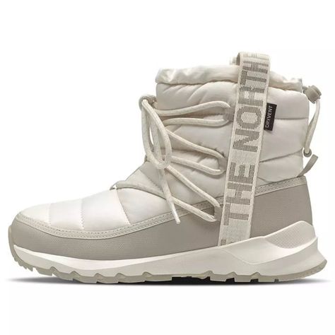 Women's ThermoBall™ Lace-Up Waterproof Boot | Sporting Life Online Northface Boots, White Winter Boots, Cute Winter Boots, Shoes For Winter, Women's Winter Boots, Nike Fleece, Boots White, Cycling Fashion, 2025 Vision