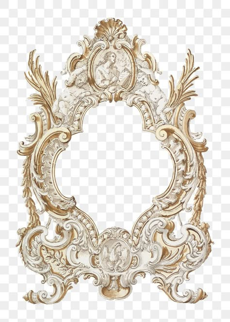 Vintage Mirror Frame, Png For Editing, Aesthetic Pngs, Best Png, Pngs Transparent, Collage Stickers, Cute Frame, Holography, Aesthetic Png