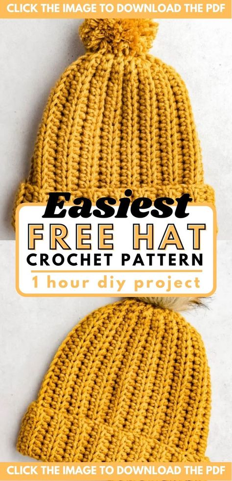 crochet hat Ladies Winter Hats, Crochet Hat Free Pattern, Crochet Hats Free Pattern Ladies, Crochet Baby Hats Free Pattern, Messy Bun Hat Crochet, Crochet Adult Hat, Crochet Winter Hats, Messy Bun Hat, Crochet Hat Free