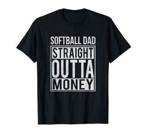 PRICES MAY VARY. Softball Dad Straight Outta Money is a great Shirt for a USA Baseball player Dad or Coach who loves fastpitch or slowpitch. It's an incredible sport that requires strength and agility. Perfect B-day gift for a catcher or pitcher father with full of pride. It's a must-have if you're a fan of your son or daughter, with a smile when wearing this cute Tee when cheering a game of your kids. Especially for a Birthday, Father's Day, Christmas, or a special occasion it a great gift for Funny Cheerleader, Funny Volleyball Shirts, Cheer Coach Gifts, I Funny, Cheerleading Mom, Cheer Athletics, Volleyball Humor, Volleyball Shirts, Usa Baseball