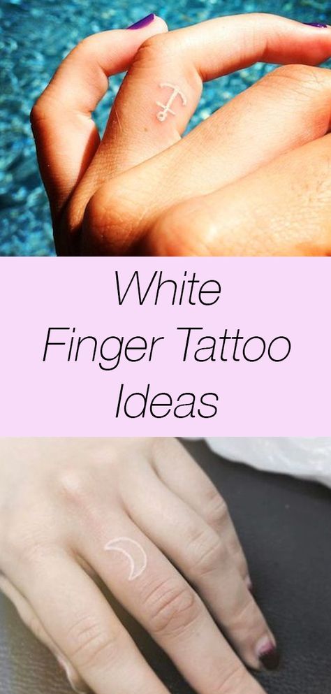 These white finger tattoo ideas are SO pretty! Check out these minimalist, meaningful white finger tattoos, and prepare to want one... or more! White Ink Finger Tattoo, White Finger Tattoos, Finger Tattoos Fade, Side Finger Tattoos, Finger Tattoo Ideas, Tattoos For Women Small Meaningful, Finger Tattoo For Women, Finger Tats, Ring Finger Tattoos