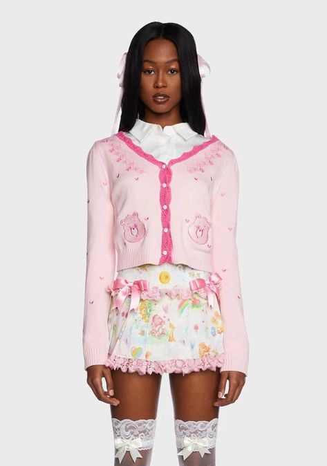 Dollskill Outfits, Cute Care Bears, Decora Outfits, Shop Dolls, Care Bears Cheer Bear, Decora Fashion, Bear Fashion, Cheer Bear, Barbie Core