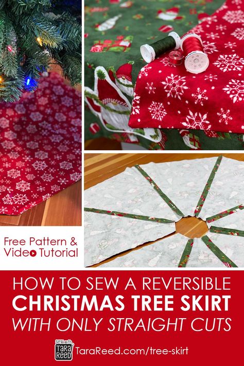 Simple Tree Skirt Pattern, Free Christmas Tree Skirt Patterns, English Paper Piecing Christmas Tree Skirt, Christmas Tree Skirt Sewing Patterns, Xmas Tree Skirts Pattern, Small Tree Skirt Pattern, Quilted Christmas Tree Skirt Pattern Free, Quilted Tree Skirt Pattern Free, Tree Skirts Christmas Free Pattern