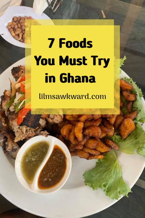 Before I travel to any country, I research foods to try. Before my trip to Ghana, I already had established a list of dishes I wanted to try. I attempted to try anything and everything that crossed my path in Ghana. So let's jump into this post where I tell you my favorite foods/dishes that you MUST try when you go to Ghana. African Food Recipes Ghana, Ghana Street Food, Local Dishes In Ghana, Kenkey Ghana Food, Ghana Breakfast, Ghanaian Meals, Ghana Food Recipes, Ghana Dishes, Ghana Foods