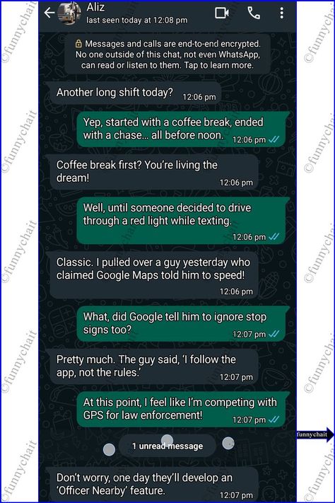 Two police officers chatting over coffee, laughing about their day filled with unusual excuses from drivers, including a guy blaming his speeding on Google Maps. Police Humor, Police Officers, Coffee Break, Police Officer, Google Maps, The Outsiders, Turn Ons, Coffee