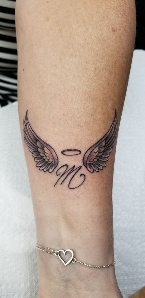 Minimalist Symbols, Rip Tattoos For Mom, Remember Tattoo, Angel Wing Tattoo, Memory Tattoos, In Loving Memory Tattoos, Tattoo For Boyfriend, 10 Tattoo, Brother Tattoos