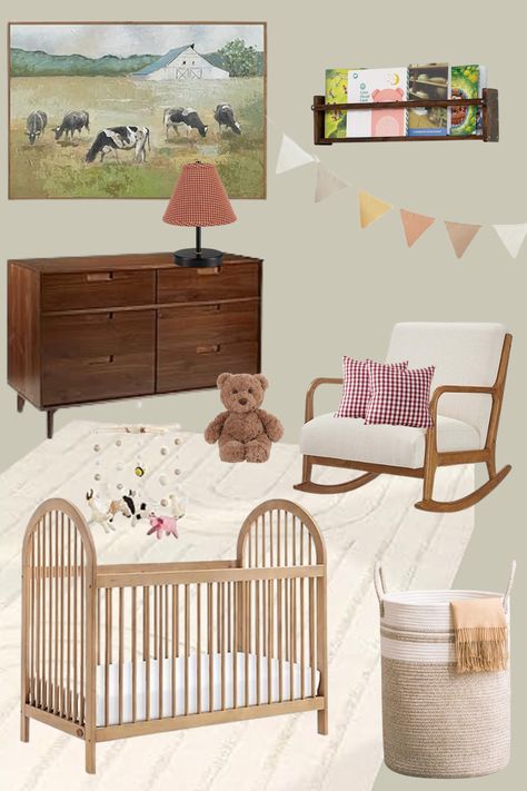 Transform your nursery into a whimsical farm haven with our delightful vision board! 🚜🌾 Explore rustic charm through farm animals, barnyard decor, and cozy country vibes. 🐷🐮 Perfect for creating a nurturing space for your little one. Shop now to bring this heartwarming farm nursery vision to life! 🍼✨ #FarmNursery #CountryDecor #BabyRoomIdeas #RusticNursery #FarmAnimals Boy Nursery Farm Theme, Farm Theme Nursery Boy Rooms, Farm Nursery Ideas, Farm Girl Nursery, Baby Farm Animals Nursery, Barnyard Nursery, Barnyard Decor, Farm Nursery Theme, Farm Room