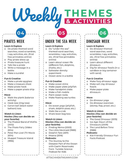 FREE Fantastic Summer Camp at Home Planner {with 9 Weekly Themes & Activity Ideas} #summer #quarantine #summercamp #lockdown #kidsfun #schoolholidays #kidsactivities #schoolvacation Summer Camp Morning Activities, Summer Camp Schedule Ideas, Summer Camp Activity For Kids, Daily Themes For Summer Break, Summer Lessons For Kids, Summer Learning Themes For Kids, Preschool Summer School Activities, At Home Babysitting Ideas, June Daycare Themes