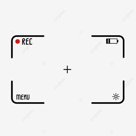 Photography Clipart, Camera Border, Recording Camera, Camera Clipart, Camera Interface, Black Clipart, Camera Png, Video Frame, Photo Border