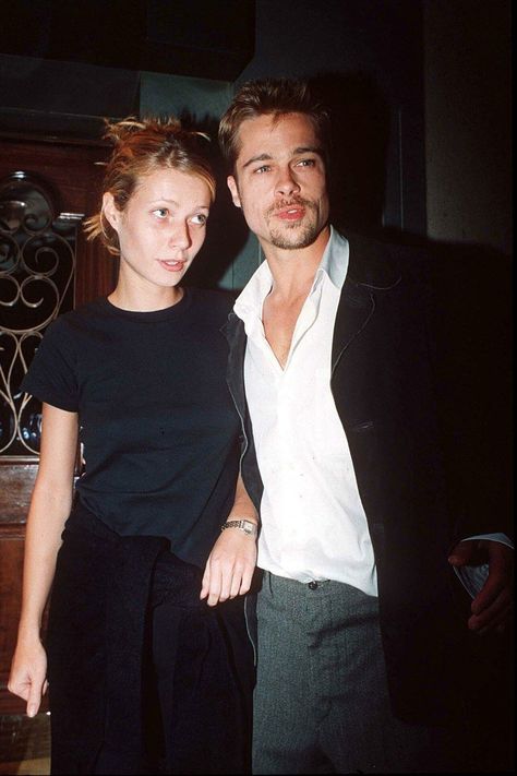 Gwyneth Paltrow With Brad Pitt in London, 1995 Instagram, Brad Pitt, Gwyneth Paltrow, A Man, On Instagram