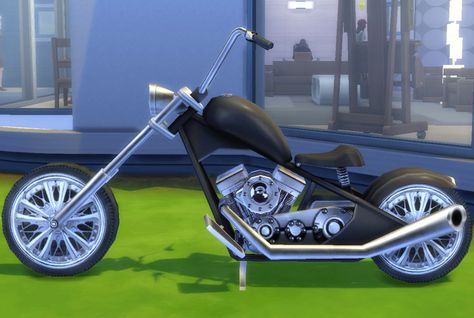 Mod The Sims - Sittable Motorcycle - TS3 conversion Sims 4 Studio, Military Looks, Dark Artwork, Bike Stand, Best Sims, Motorcycle Riding, Sims 4 Cc Finds, Ts4 Cc, Vintage Motorcycle