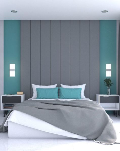 Best Color Combination for Bedroom & Livingroom Livingroom Color Combination ideal bedroom color Teal Bedroom Accent Wall, Teal Bedroom Accents, Gray Accent Wall Bedroom, Teal Bedroom Walls, Beige Walls Bedroom, Teal Bedroom Decor, Bedroom Accent Wall, Grey Wall Decor, Bedroom Color Combination