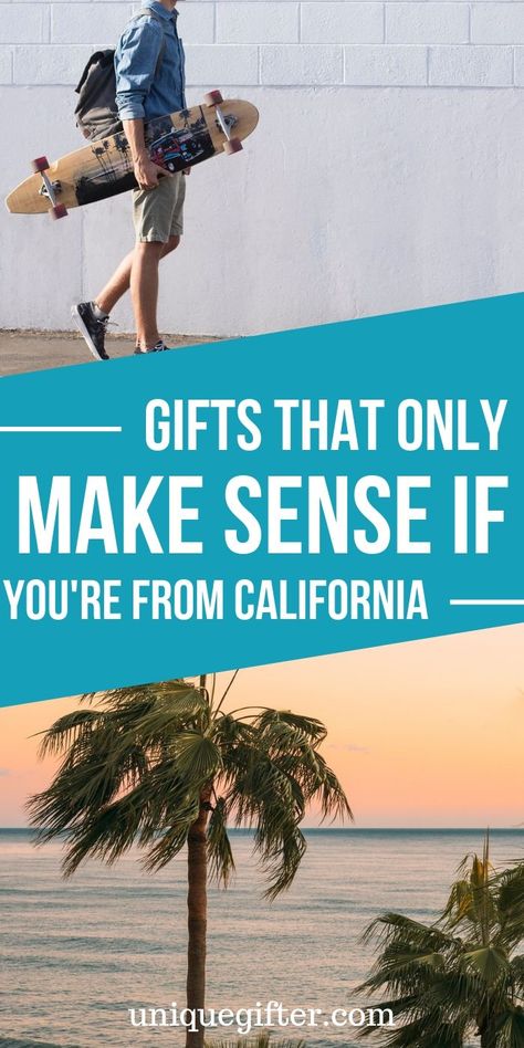 Gifts That Only Make Sense If You're From California | California Gifts | California Presents | Presents For Californians | #gifts #giftguide #presents #california #californiagifts #uniquegifter Milestone Birthday Gifts, California Gifts, Healthy Gift, Presents For Boys, Boss Gift, Unique Gifts For Men, Awesome Gifts, Neighbor Gifts, Presents For Men