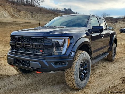 Road Test Review - 2023 Ford F-150 Raptor R - There's A New Sheriff In The Off-Road Wars » Pickup Trucks » Car-Revs-Daily.com Ford Raptor R 2023, Raptor R, Mustang Car Aesthetic, 2024 Ford Mustang, F150 Raptor, Tokyo Drift Cars, Mustang Car, Ford F150 Raptor, Ford F 150 Raptor