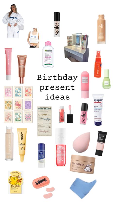 Present ideas for(mostly) teenage girls Presents For Girls Teenagers, Presents For Teenage Girls Gift Ideas, Birthday Present Ideas For Teenage Girl, Birthday Gift Ideas Teen Girl, Birthday List For Teenagers, Christmas List Ideas Teenage Girl, Presents For Teenage Girls, Teen Girl Birthday Gifts