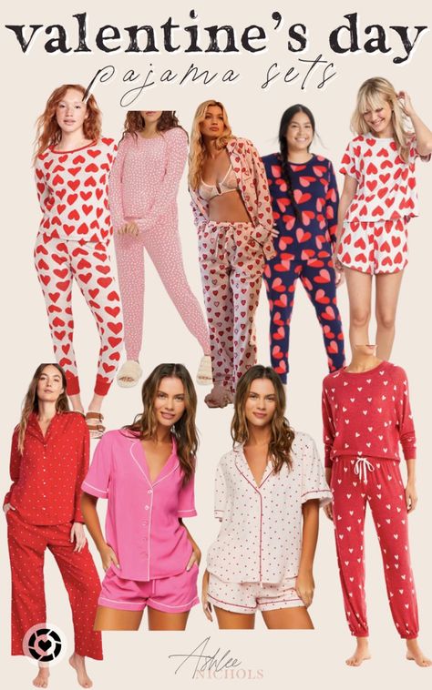 Valentine’s Day Pajamas, Valentine Pajamas, Valentines Pajamas, Top Fashion Bloggers, Blogger Style, Pajama Sets, Pajama Set, Valentine's Day, Top Styles