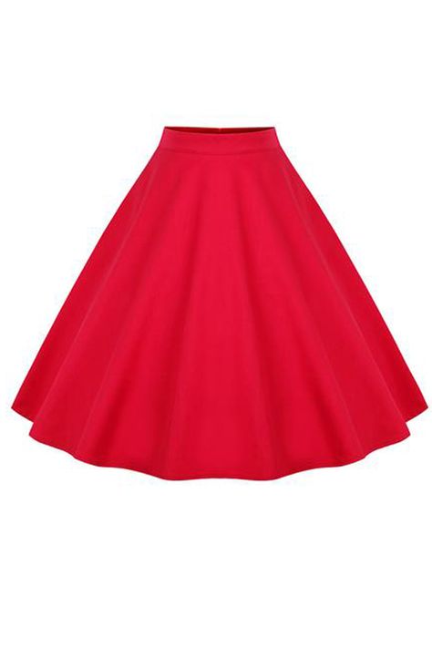 Add some fire to your outfit with our Atomic Red Flared Swing Skirt. Get it here: https://atomicjaneclothing.com/products/atomic-red-flared-swing-skirt Retro Skirt, Mid Skirt, Party Rock, Rockabilly Pin Up, Custom Size Dresses, Full Circle Skirts, Vintage Rock, Drag Queens, Polka Dot Skirt