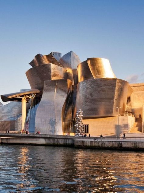 Frank Gehry Architecture, Gehry Architecture, Guggenheim Museum Bilbao, Creative Destruction, Architectural Landscape, Deconstructivism, Genius Loci, Interior Design Sketches, Famous Buildings