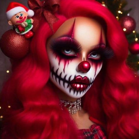 Evil Clown Makeup, Vanessa Davis, Creepy Clown Makeup, Clown Costume Women, Cute Clown Makeup, Scary Party, Halloween Make-up Looks, Up Halloween Costumes, Creepy Carnival