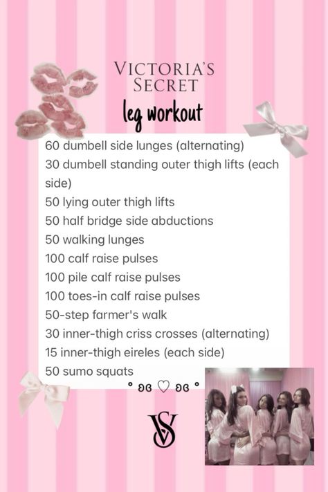 victorias secret leg workout Victorias Secret Model Workouts, Victoria Secret Leg Workout, Victoria Secret Exercise, Victoria’s Secret Model Workouts, Victoria Secret Model Workout, Victoria Secret Routine, Victorias Secret Work Out, Victoria Secret Workouts At Home, Vs Angel Workout