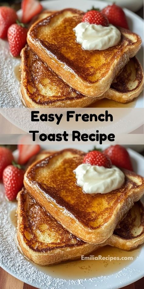 Want breakfast recipes? Try this Easy French Toast Recipe for a delicious toast breakfast or breakfast for dinner. It’s a versatile toast sandwich, offering great toast ideas breakfast fans will love. Toast Ideas Breakfast, Quick French Toast, Top Breakfast Recipes, Delicious French Toast Recipe, Homemade French Toast, Toast Ideas, Easy French Toast Recipe, Delicious French Toast, Best French Toast