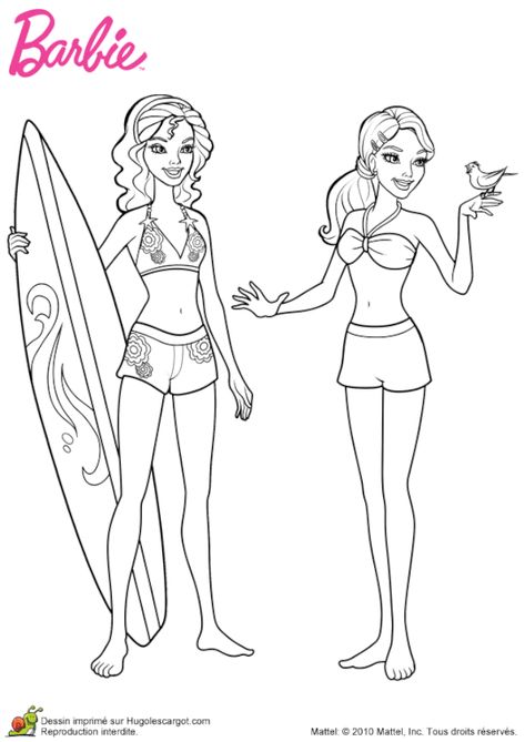 Coloriage barbie Beach Coloring Pages, Free Barbie, Barbie Drawing, Barbies Pics, Barbie Coloring Pages, Barbie Coloring, Barbie Images, Christmas Barbie, Detailed Coloring Pages