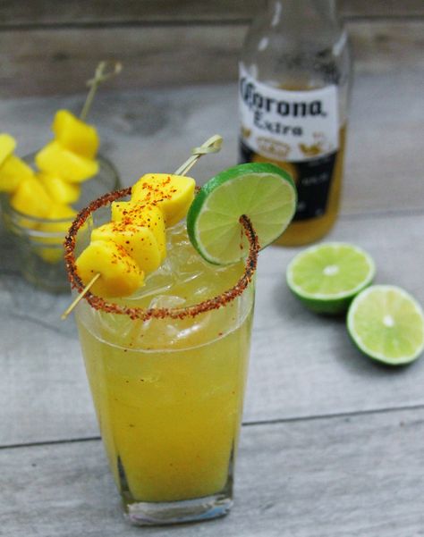 Mango Beer Chelada Chelada Recipe, Jamaica Food, Popular Beers, Summer Traditions, Taco Shop, Boneless Pork Shoulder, Michelada, Turkey Soup, Mango Puree