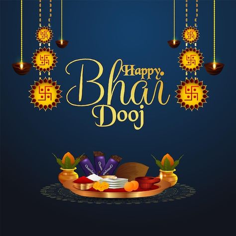 Bhai Dooj Post, Happy Bhaiya Dooj, Diwali Family, Happy Bhai Dooj Images, Bhai Dooj Images, Bhai Dooj Wishes, Animal Pictures For Kids, Happy Bhai Dooj, Puja Thali