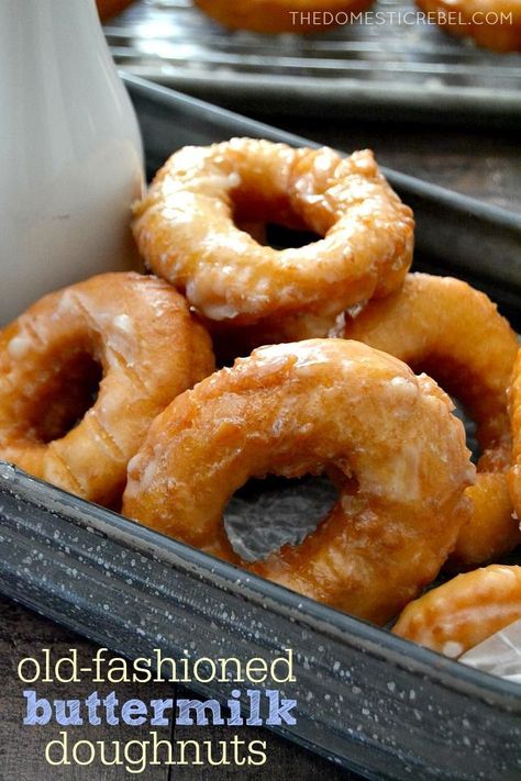 These EASY Homemade Buttermilk Old Fashioned Doughnuts are just like your favorite bakery's, but BETTER. So simple, so scrumptious and packed with amazing flavor!! #doughnuts Old Fashioned Doughnuts Recipe, Buttermilk Donut Recipe, Doughnuts Recipe, Homemade Donuts Recipe, Glazed Doughnuts, Donuts Recipe, Homemade Buttermilk, Homemade Donuts, Doughnut Recipe