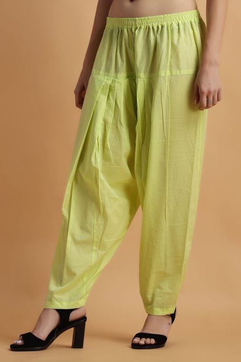 Pant Style Salwar Design, Dress Material Pant Designs, Plus Size Churidar Designs, Salwar New Designs, Salwar Pattern Pants, Cotton Pants Women For Kurti, Pant Salwar Design, Chudidar Pants Designs, Chudi Pant Designs