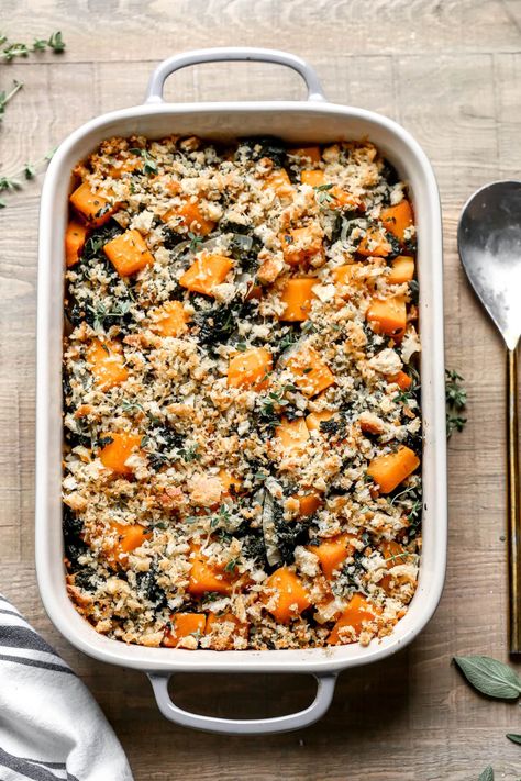 Butternut Casserole, Butternut Squash Sausage, Squash Butternut, Healthy Green Bean Casserole, Butternut Squash Spinach, Savory Butternut Squash, Butternut Squash Casserole, Butternut Squash Kale, Butternut Squash Quinoa