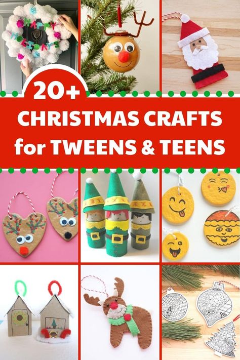 Christmas Crafts For 8 Yr Girl, Holiday Crafts For 3rd Graders, Teenage Christmas Crafts, Christmas Craft Teens, Christmas Craft 4th Grade, Girl Scout Christmas Crafts, Christmas Crafts For 4th Graders, Christmas Crafts For Older Kids, Christmas Crafts For Teenagers