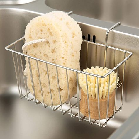 Amazon.com: Kitchen Sponge Holder, Sink Basket Sink Caddy Brush Dishwashing Liquid Drainer Rack: Kitchen & Dining Dish Rack Diy, Kitchen Sink Sponge Holder, Kitchen Space Savers, Sink Drying Rack, Kitchen Sink Caddy, Sink Sponge Holder, Kitchen Sponge Holder, Sink Basket, Sink Dish Rack