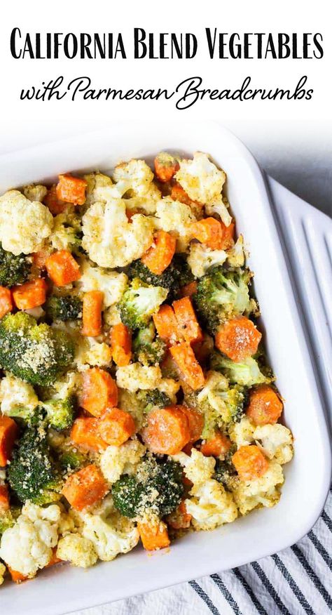 Vegetable Blend Recipe, California Blend Vegetables, Vegetable Casserole Recipes, Healthy Broccoli, Parmesan Bread, Sides Dishes, Food Recipes Vegetarian, Roasted Vegetable Recipes, Vegetable Medley