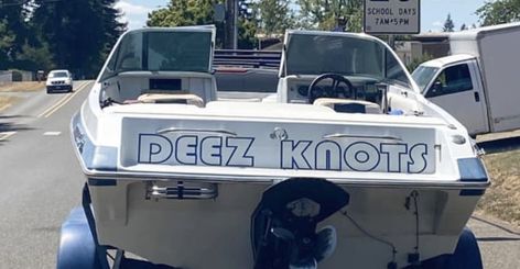 40 Funny Boat Names That Will Make You Want a Boat Clever Boat Names, Funny Boat Names, Funny Boat, Boat Humor, Halloween Memes, Boat Names, Daily Funny, Funny Posts, Spirit Halloween