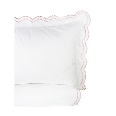 Our 310 thread count 100% percale cotton duvet sets, Crisp and smooth to the touch, classc Embroidered in style and design will enliven any bedroom. Embroidered Duvet Cover, 100 Cotton Duvet Covers, Cotton Mattress, Down Comforters, Scallop Trim, Twin Sheet Sets, Bedding Stores, Duvet Covers Twin, Twin Duvet