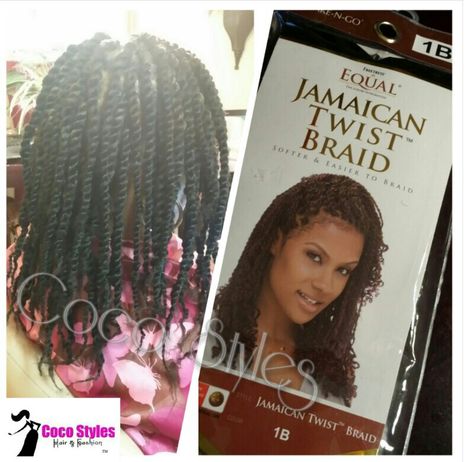 Short Marley Twists #cocostyled This Equal Jamaican Twist Braid hair is pretty soft and an alternative to Marley Braid Hair. I like it and will use it again. ☺ Protected Hairstyles, Short Marley Twists, Jamaican Twist, Twist Braids Hairstyles, Marley Braid, Marley Braiding Hair, Jamaica Trip, Braid Extensions, Marley Braids