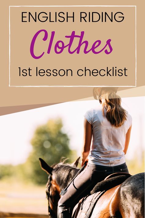 Horseback Riding Outfit Casual, Horse Riding Outfit Winter, English Horse Riding Outfits, Horseback Riding Clothes, Lesson Horse, Clothes Checklist, English Horse Riding, Cute Horse Riding Outfits, English Horseback Riding