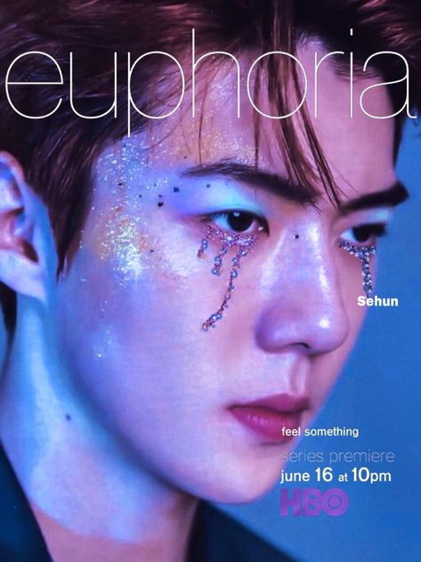 Euphoria Eye Makeup Men, Male Euphoria Makeup, Euphoria Makeup For Men, Euphoria Men Makeup, Mens Makeup Natural, Euphoria Men, Disco Makeup, Rhinestone Makeup, Show Makeup