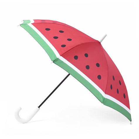 PRICES MAY VARY. FASHIONABLE UMBRELLA: This cute & stylish umbrella is ideal for children who love playing in the rain! Keep your mini-minimalist's head dry as their feet stomp through every puddle. VIBRANT COLORS: Turn gloomy days bright with our colorful umbrellas! Our colorful, fruit inspired designs will be sure to make a statement wherever they take you. SAFE & EASY TO USE: Designed with a durable, lightweight 24” metal frame that measures 32" across when open. Our umbrellas are perfect for Kids Umbrella, Stylish Umbrella, Hipster Kid, Color Day, Kids Umbrellas, Watermelon Print, Umbrella Designs, Gloomy Day, Matte Red